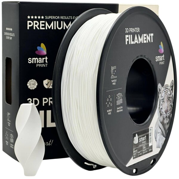 TPU (Hersteller: Smart Print) | 1kg | 1.75mm | Weiss
