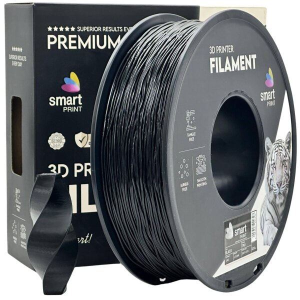TPU (Hersteller: Smart Print) | 1kg | 1.75mm | Schwarz