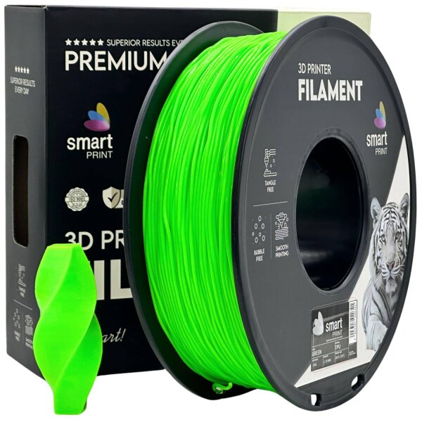 TPU (Hersteller: Smart Print) | 1kg | 1.75mm | Grün