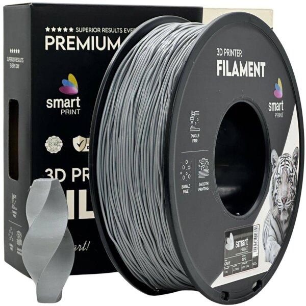 TPU (Hersteller: Smart Print) | 1kg | 1.75mm | Grau
