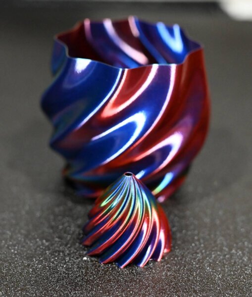 Tri-Color (Dreifarbig) Silk PLA (Hersteller: Smart Print) | 1kg | 1.75mm | Rot - Grün - Blau