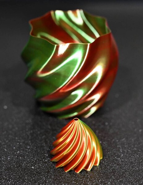 Tri-Color (Dreifarbig) Silk PLA (Hersteller: Smart Print) | 1kg | 1.75mm | Rot - Gelb - Grün