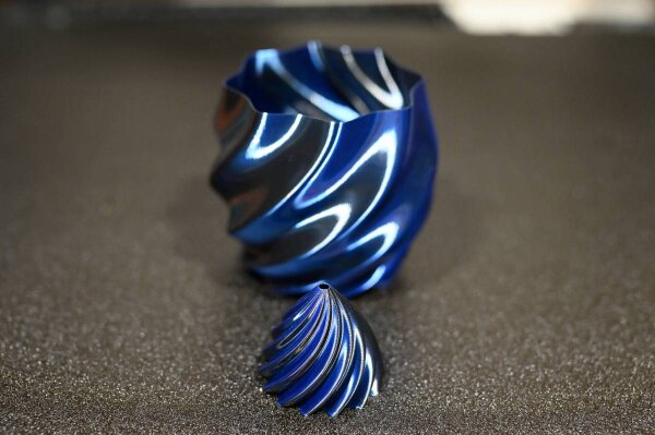 Tri-Color (Dreifarbig) Silk PLA (Hersteller: Smart Print) | 1kg | 1.75mm | Schwarz - Blau ("Storms Whisper")