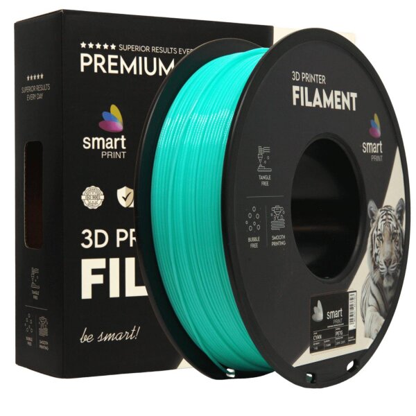 PETG (Hersteller: Smart Print) | 1kg | Ø 1.75mm | Cyan