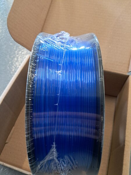 PETG | 1kg | Made in EU | 1.75mm Blau Transparent