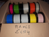 PLA Box #A43: 6.90kg PLA gemischte Farben &Oslash; 1,75mm...