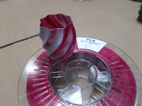 DualColor Silk PLA Filament (zweifarbig) |  Raspberry(rot)/Silber | &Oslash; 1,75mm | 0,75kg (Eine Spule)