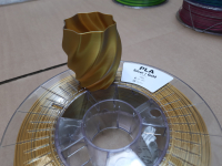 DualColor Silk PLA Filament (zweifarbig) |  Gold/Silber | &Oslash; 1,75mm | 0,75kg (Eine Spule)