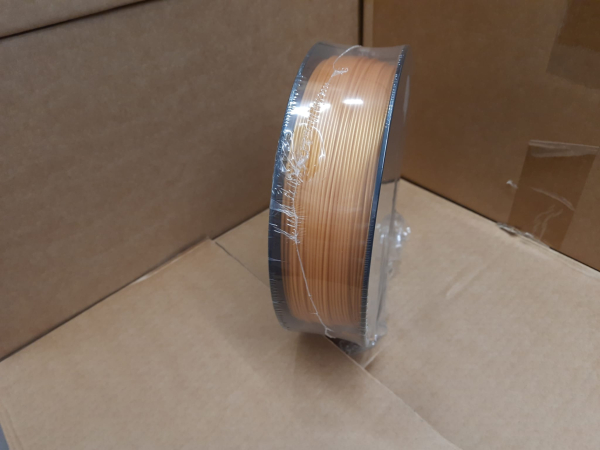 PLA Filament | 0.75kg Spulen | &Oslash; 1,75mm | Made in Europa (Hersteller MCPP)  Orange-Gold,0.75kg (Eine Spule)